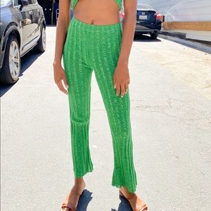 Paloma wool intense green komo pants small